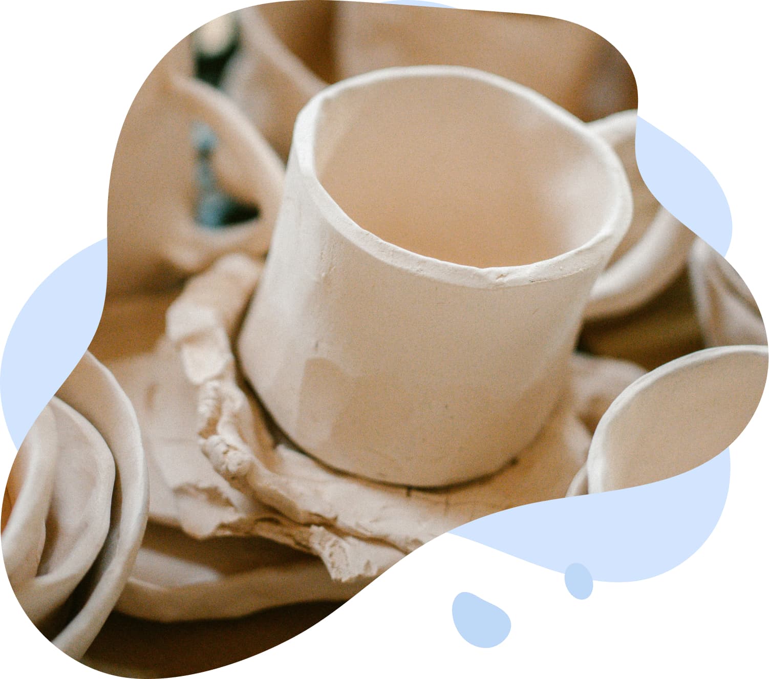 Pottery cup